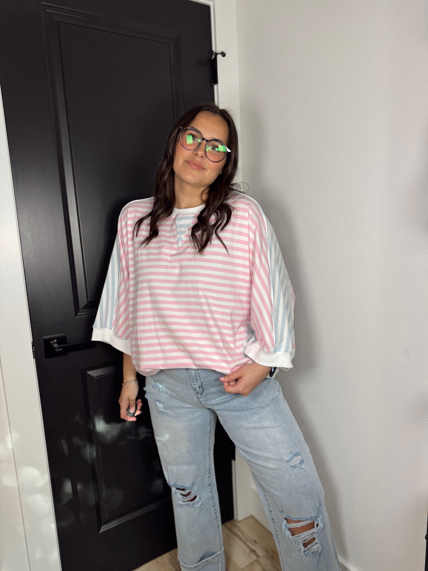 Casual Oversize Dolman Sleeve Top