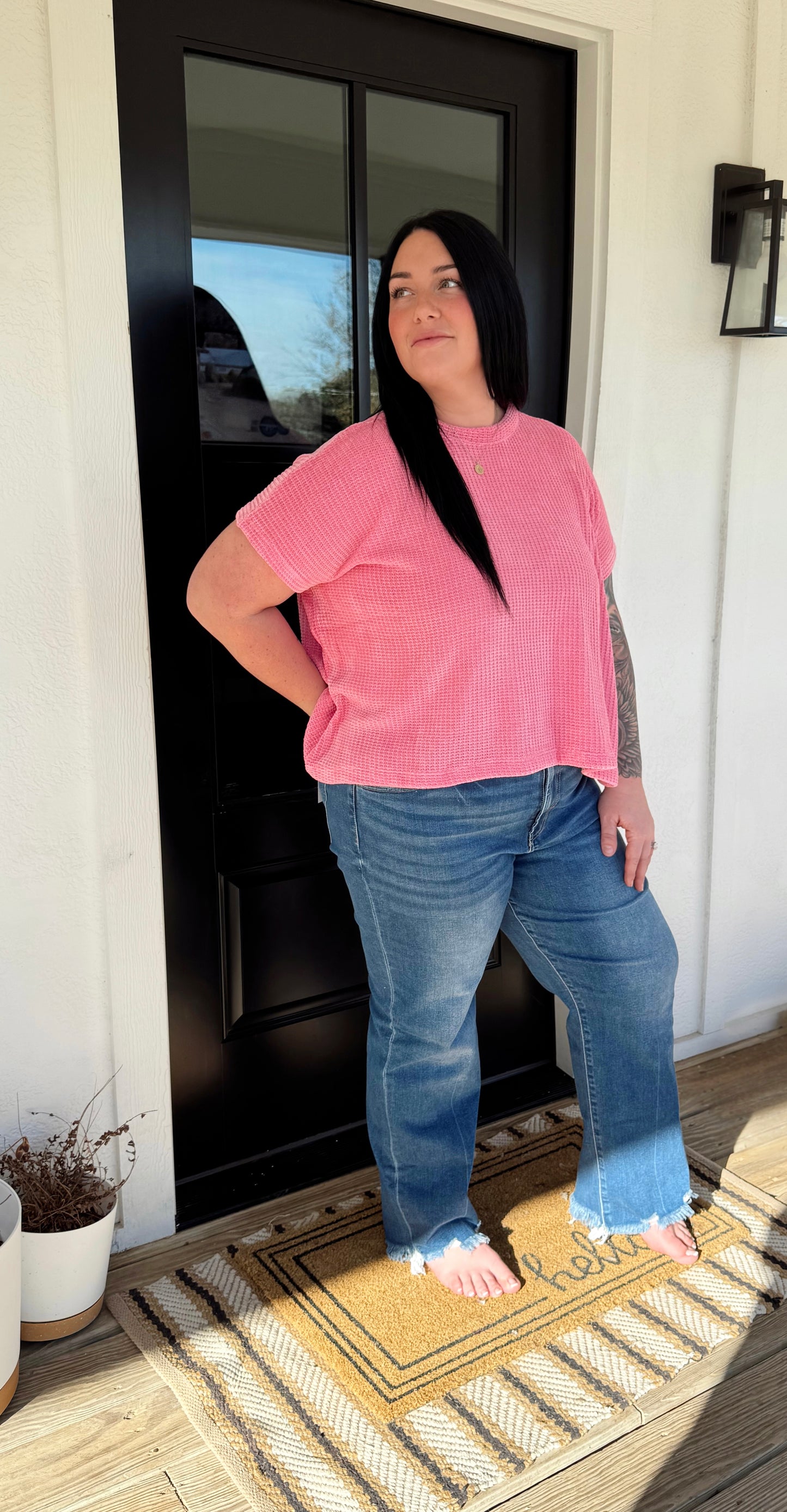 The Everyday Waffle Top – Plus
