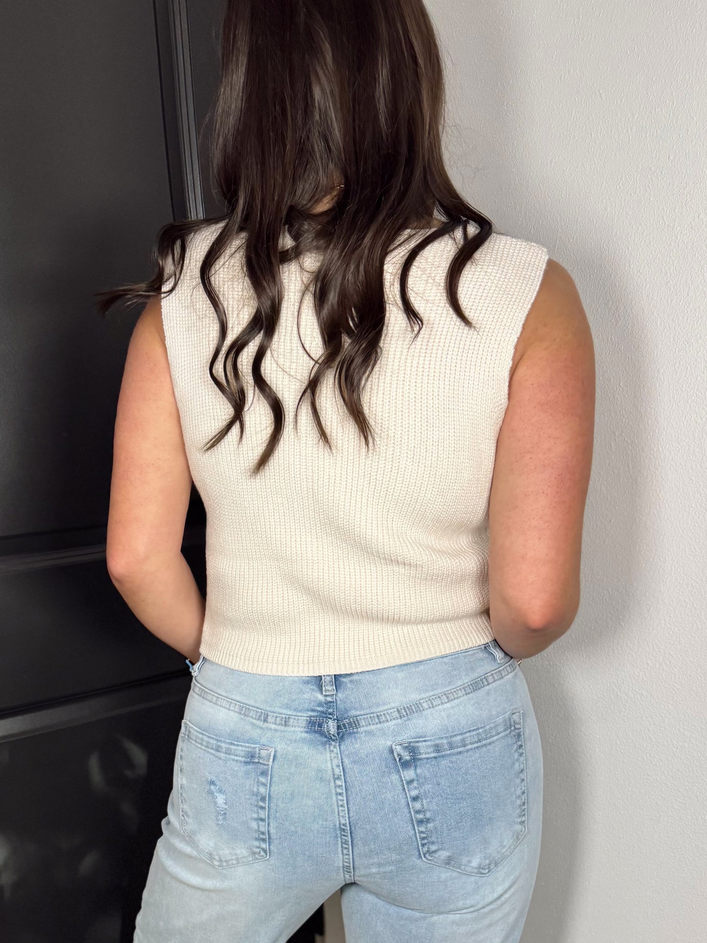 Isabel Knit Button Down Vest