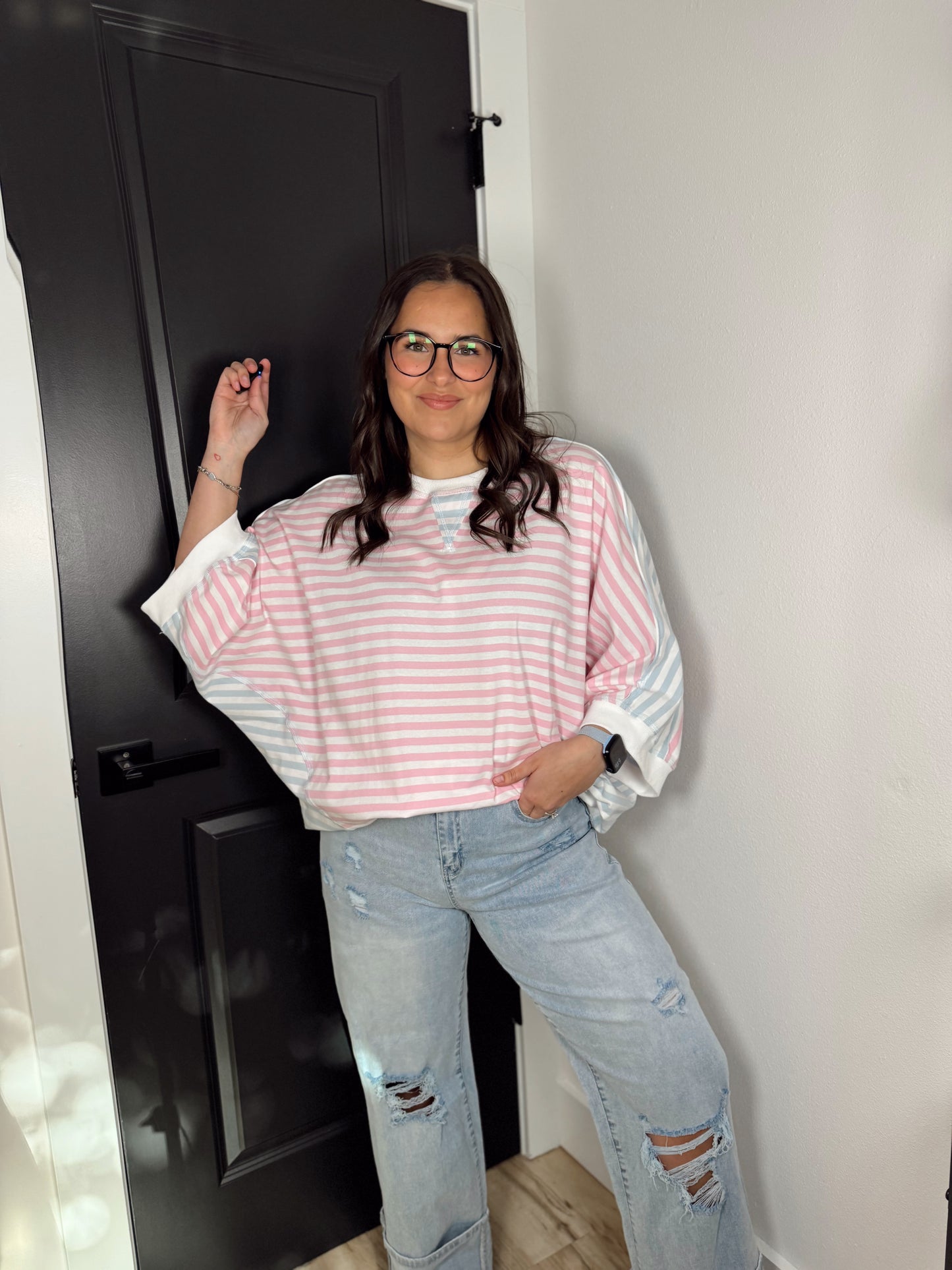 Casual Oversize Dolman Sleeve Top