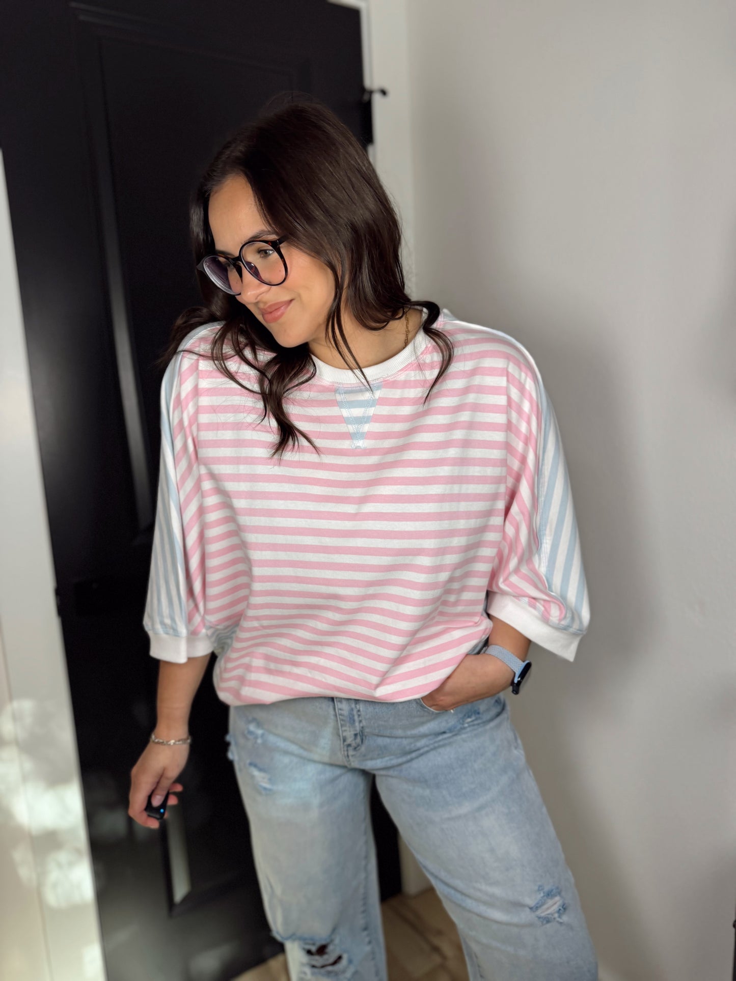 Casual Oversize Dolman Sleeve Top