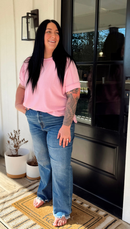 The Everyday Ribbed Tee (Plus)