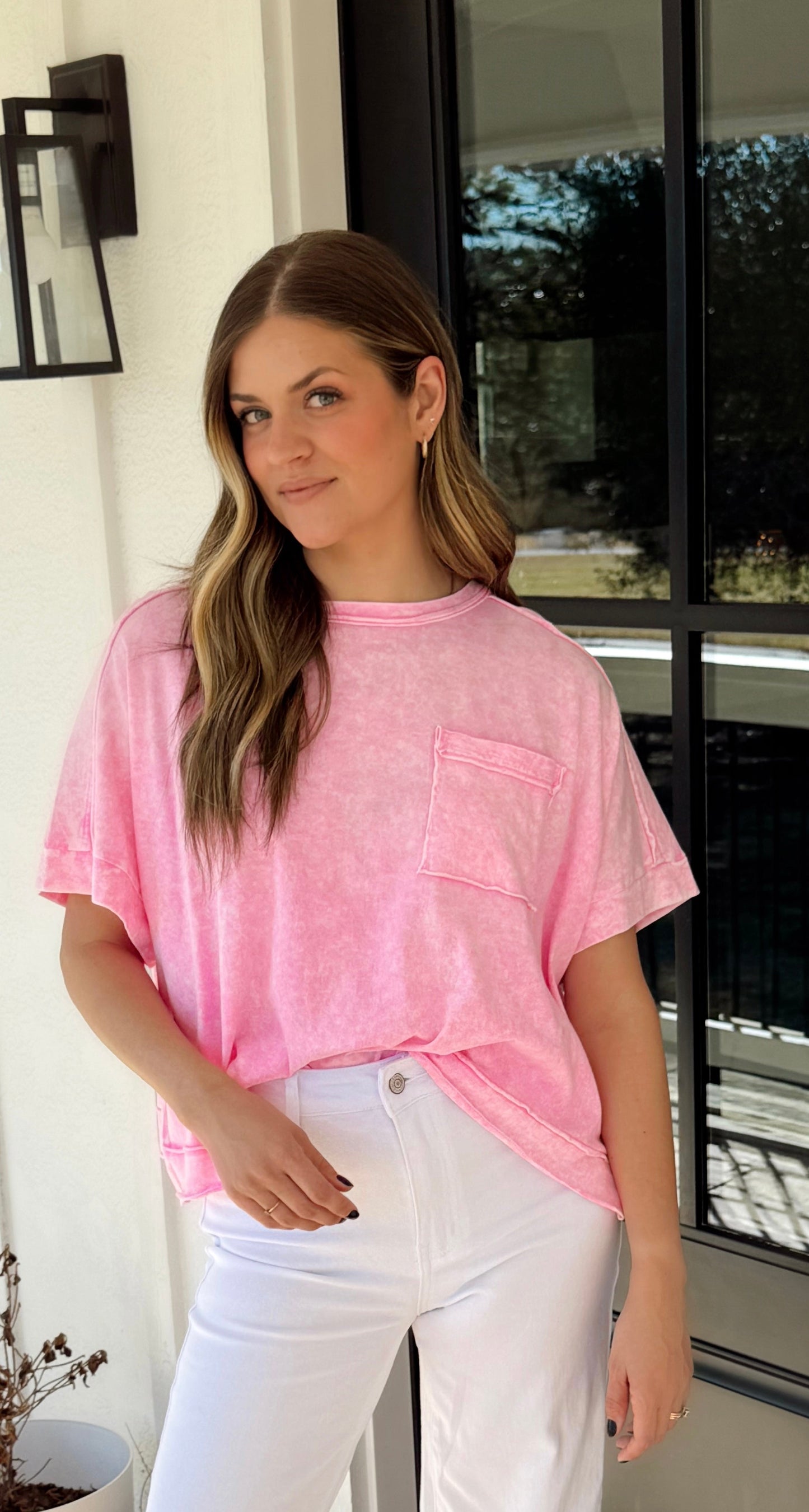 Pink Skies Oversized Tee